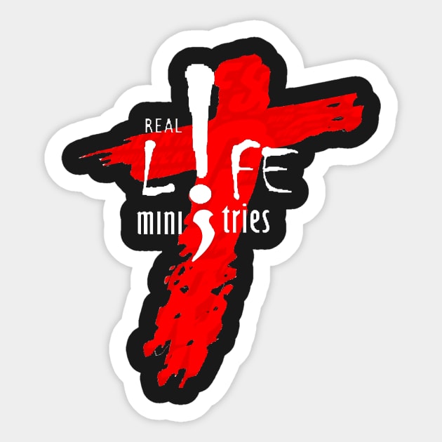 Real Life Ministries Church Logo White Sticker by rsturgill